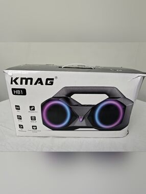 KMAG HB1 Black Wireless Bluetooth IPX7 Waterproof Portable Speaker
